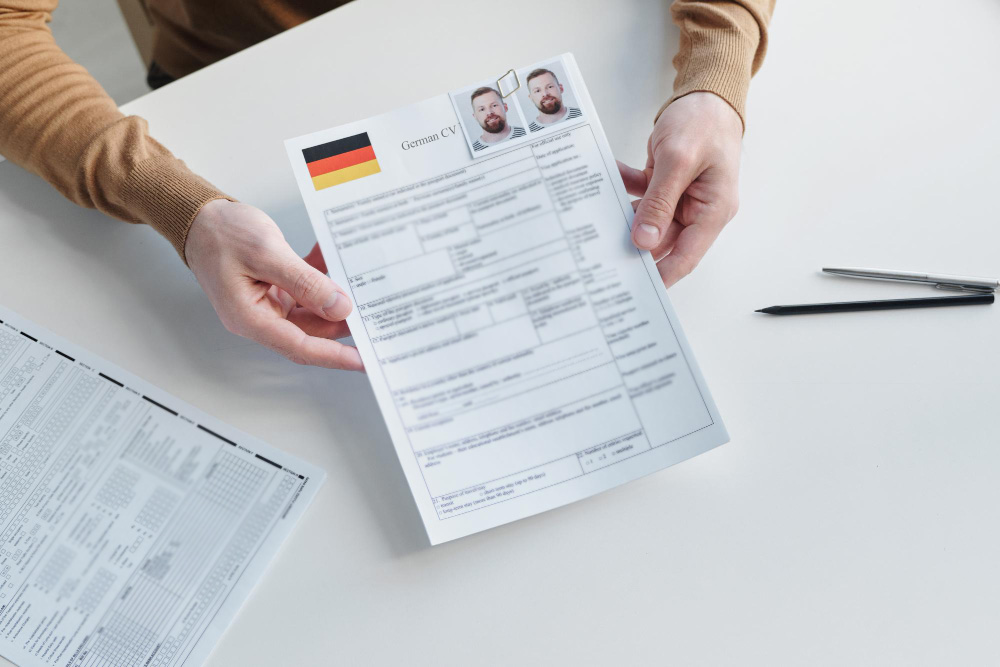 german resume format